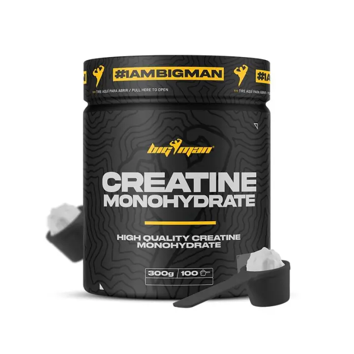 BIG MAN Creatina Monohidrato Neutra 300g - Suplemento para Aumento de Masa Muscular - 1