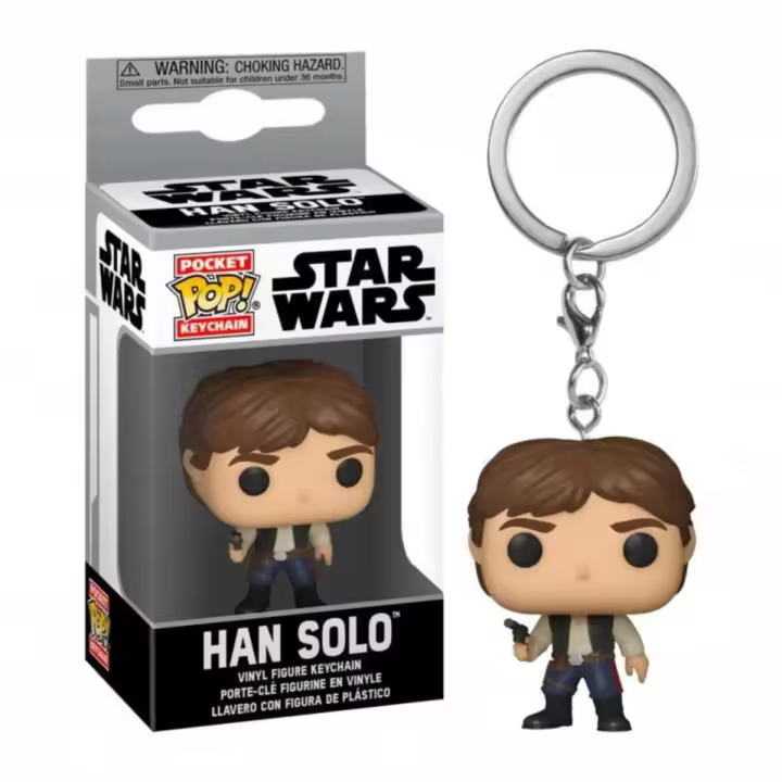 FUNKO POP! KEYCHAIN: STAR WARS - HAN SOLO, 53057, TIENDA CON LICENCIA OFICIAL - 1