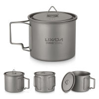 Taza De Camping De Titanio Portátil Con Mano Doblada Adecuada Para Picnic Tamaño 300ml / 350ml / 450ml / 550ml / 650ml / 750ml - details 63