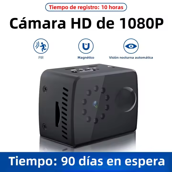 Cámara Miniatura HD 1080P Con Visión Nocturna PIR Tiempo De Descanso Largo DV Grabadora De Vídeo Con Audio MD20 - 1