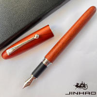 Bolígrafo De Tinta JINHAO 9026 De Madera De Rosado Natural Regalo Elegante Para Escritorio Tipo De Punta De Acero Inoxidable - details 2