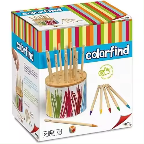 Cayro - Colorfind - Juego Educativo - 2 o más Jugadores - Encuenta el Lápiz Ganador - Competir Entre Amigos y Familia - + 5 Años - 1