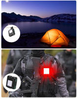 Linterna Frontal LED Recargable Tipo C Con Batería Integrada Para Pesca Y Camping Sensor De Movimiento Luz Blanco Y Roja 500lm Y 200lm - details 10