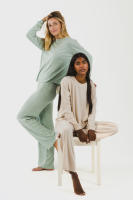 Tramas+ Pijama largo Mujer Angorina . Camiseta de Manga larga y  Pantalón con Cintura Elástica y Bajo Acampanado. Cómodo e Ideal para el Invierno. Disponible en varios diseños y colores. - details 2