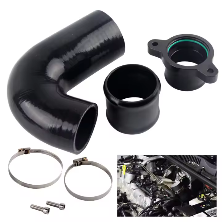 Turbo Intake Pipe Para Volkswagen Golf MK7 Leon MK3 Octavia 1.2/1.4 TSI TFSI A3 EA211 Pieza De Admisión De Turbo Aluminio Universal - 1