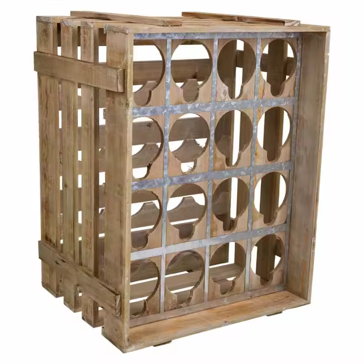 WANDERLUST DECO Cajon Botellero de Madera Resistente para 16 Botellas - Armario para Vinos y Bebidas - 1