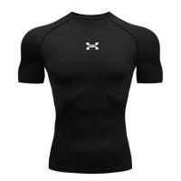 Camiseta De Deporte Para Hombres Secado Rápido Comprimido Muscular Para Gimnasio Y Running Talla S-3XL Ropa De Fitness Casual - details 1