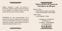 STARLEY-Relleno Nórdico de Plumón de Pato Blanco de 250g/m² con Tejido 100% Algodón Relleno 90% Plumón de pato,10% Pluma de Pato- - Confort y Calidez Superior - details 2