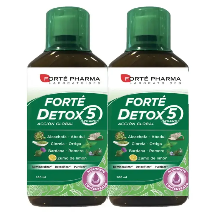 FORTE DETOX 5 DUPLO 2 x 500 ML, FORTE PHARMA - 1