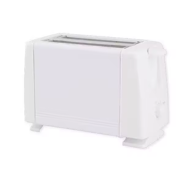 Tostadora eléctrica 2 rebanadas 750W TH-TV100W Tostador de 2 rebanadas 750W, provisto de 6 niveles de tostado. Color blanco. - 1