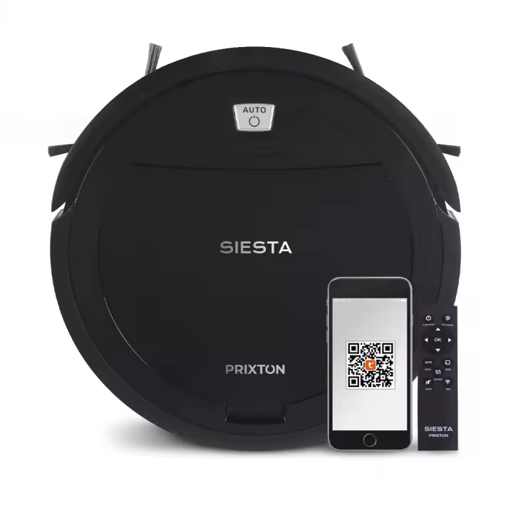 Robot Aspirador Siesta - WiFi - App Móvil - Aspira y Friega - 1000 Pa  PRIXTON - 1