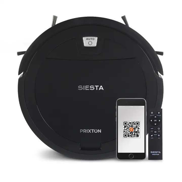 Robot Aspirador Siesta - WiFi - App Móvil - Aspira y Friega - 1000 Pa  PRIXTON - 1