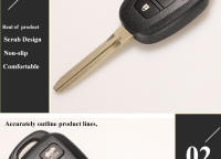 Llave De Control Remoto Para Coche Toyota RAV4 Highlander Sequoia Tundra Tacoma Fob 3 4 Botones 314MHz /315mhz Con Chip H - details 4