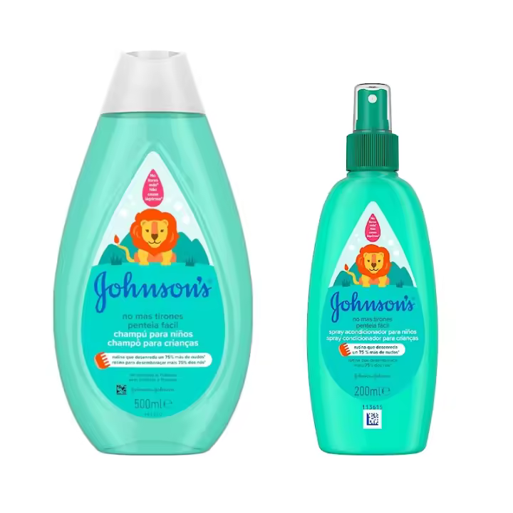 JOHNSONS BABY PACK CHAMPU NO MAS TIRONES 500 ML + SPRAY 200 ML - 1