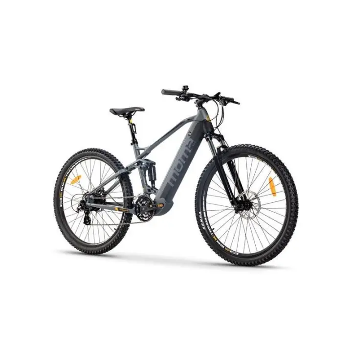 Moma Bikes Bicicleta Electrica, EMTB-29", Full Suspension, SHIMANO 24v & Doble Frenos Disco Hidráulicos, Bateria Integrada Ion Litio 48V 13Ah (Talla M-L) - 1