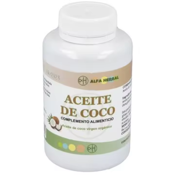 Alfa Herbal Aceite de Coco 120 Cápsulas - 1