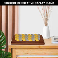 Caja De Exhibición De Monedas De Desafío En Madera Para Militar Coleccionista Decoración De Escritorio Regalo 6 Filas - details 5