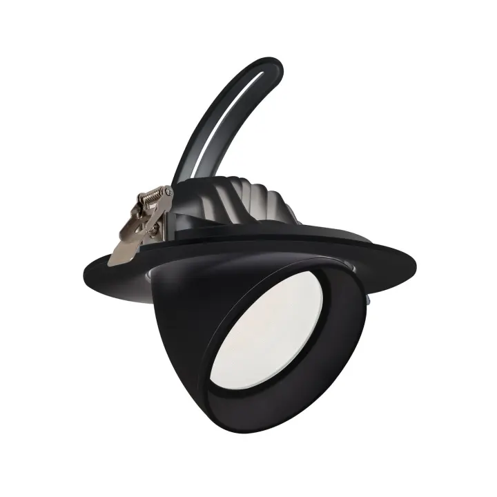 Ledkia Downlight LED 60W Circular Direccionable OSRAM CCT 120 lm/W LIFUD Corte Ø 200 mm Negro No Flicker Seleccionable (Cálido-Neutro) - 1