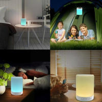 Altavoz Bluetooth Portátil Wireless Mini Juego De Luces LED Coloridas Luz De Noche Para La Cama Lámpara De Mesa Para Mejorar El Sueño - details 11