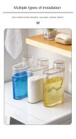 Botella De Detergente De Lavandería Con Dispensador Plástico Tanque Transparente Sellado Para Almacenamiento De Lavandería Y Cuidado Del Hogar - details 8