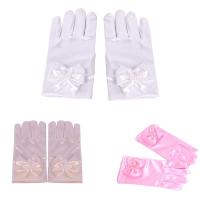 Guantes De Princesa Para Niños Vestido De Satén Con Lazo Guantes De Dama De Moda Unisex Talla De Muñeca Material Poliéster - details 2