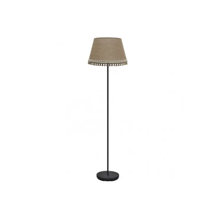 Fabrilamp - Pie Salon Ada 1xe27 Negro/arena 163x40x40 Cm - 1