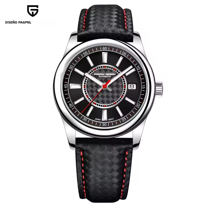 Reloj Mecánico Automático PAGANI DESIGN Para Hombre 40mm Cristal De Zafiro Acero Inoxidable Resistente Al Agua 10Bar Calendario Completo Fashion & Casual - 1