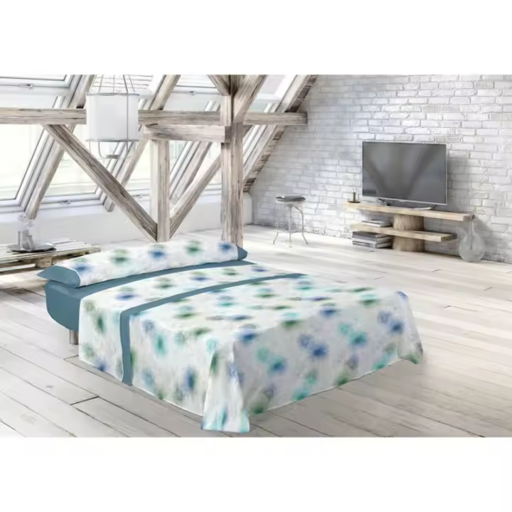 Pierre Cardin - Juego de Sábanas Pierre Cardin ESTILO Azul Cama de 200 - 1