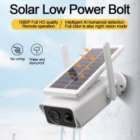 Cámara Solar Wifi Exterior 4MP Con Visión Nocturna En Color Protección De Seguridad CCTV IP PIR Visión Infrarroja 160° Para IOS Y Android - details 5