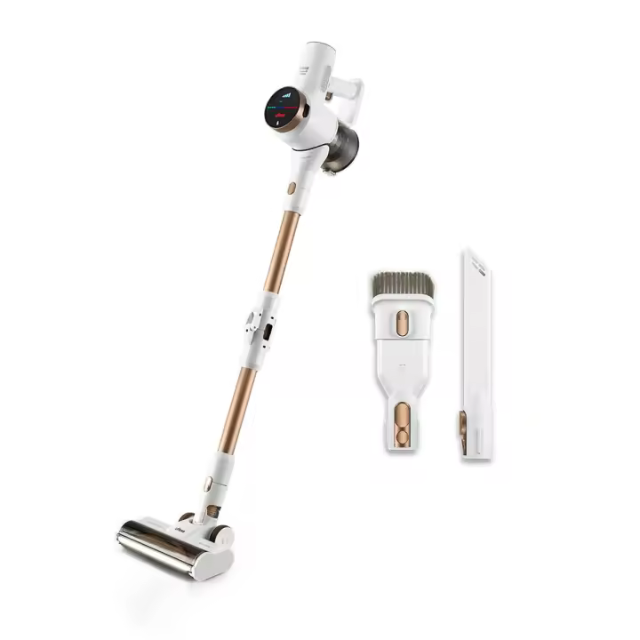 Ufesa - Aspirador escoba sin cable Inspire Z5 Digital 25.9V con motor brushless, 300W y 25 kPa, hasta 40 min de autonomía, pantalla táctil digital y luz LED XL para limpieza profunda en todo tipo de suelos - 1