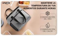 UNYCOS Bolsa Térmica Porta Alimentos 9 Litros - Nevera Portátil Impermeable - Lunch Bag con Bolsillos - details 2