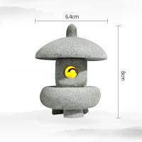 Mini Lámpara De Pagoda De Jardín Estatua Micro Paisaje Acuario Zen Jardín Bonsái Decoración Exterior Para Hogar Y Jardín - details 7