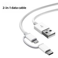 Cable De Datos 2 En 1 3A Micro USB Y Tipo C Adaptador Rápido Para Xiaomi Samsung OPPO Teléfono Móvil Material TPE/TPU - details 1
