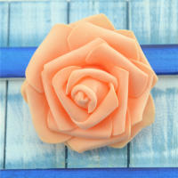 50pcs Rosas Blancas De Esponja PE Artificiales De 6cm Para Decoración De Casamiento Y Manualidades DIY Flores Falsas Para Hogar - details 12