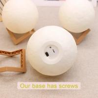 Lámpara De Luna LED 8cm Luz Nocturna Con Base Regalo Para Niños Decoración Para Dormitorio Luz De Noche Con Estrellas - details 5