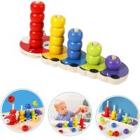 Nenitus Juguete Montessori 1 2 3 años, Juguete Montessori ábaco apilables de Madera, Juguete Educativo, Regalo niños pequeños y bebés. - details 2