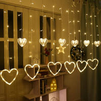 Luz De Enredadera LED En Forma De Corazón Para Decoración De Navidad Fiesta De San Valentín Boda Año Nuevo En Casa - details 6