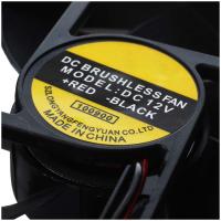 Ventilador cuadrado de plástico negro, 9025, 90x90x25mm, cc 12V, 0.25A - details 3