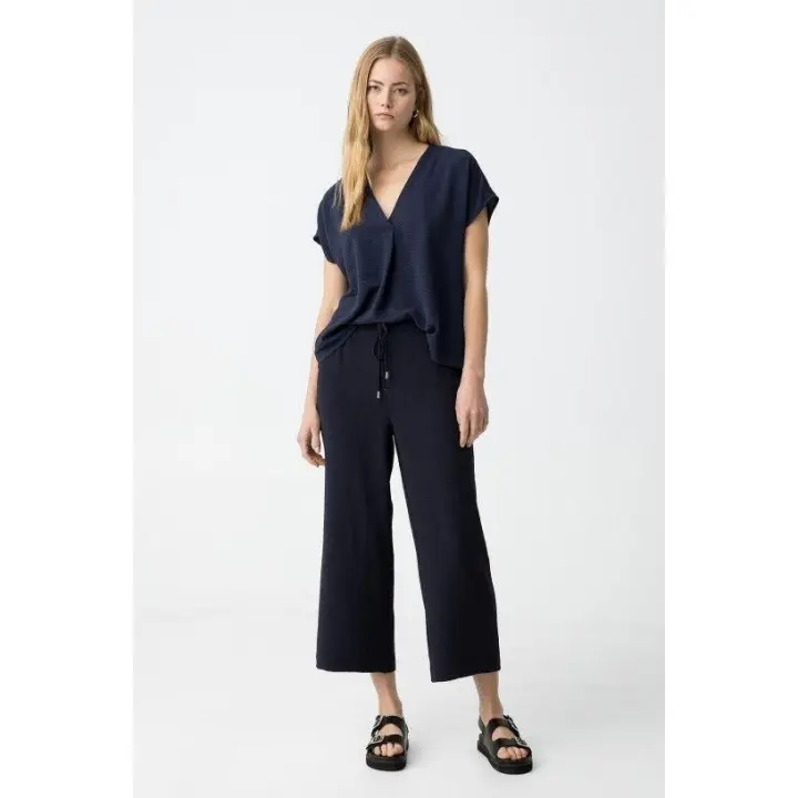 Marcas Mujer Pantalones Ropa Tiffosi Tiffosi mujer REBAJAS Y OUTLET REBAJAS Y OUTLET MUJER OUTLET pantalón y legging  Pantalón -Tiffosi- Francesca_3 azul marino - 1