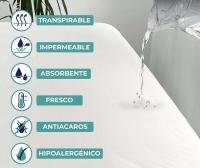 JIMENÉZ HOME Protector Colchon Impermeable y Transpirable de Rizo - Lavable - Ajustable - Super Absorbente - details 0