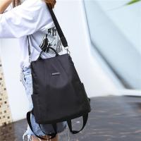 Nueva Mochila Multifuncional Para Mujeres Casual De Nylon Color Sólido Escuela Bolso De Viaje Con Correa Desmontable Para Niñas - details 2