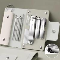 Juego Profesional De 10 Piezas De Tijeras Para Uñas Viajero Adecuado Para Manicura Y Pedicura Incluye Cuchara Para Oídos Kit De Aseo - details 8