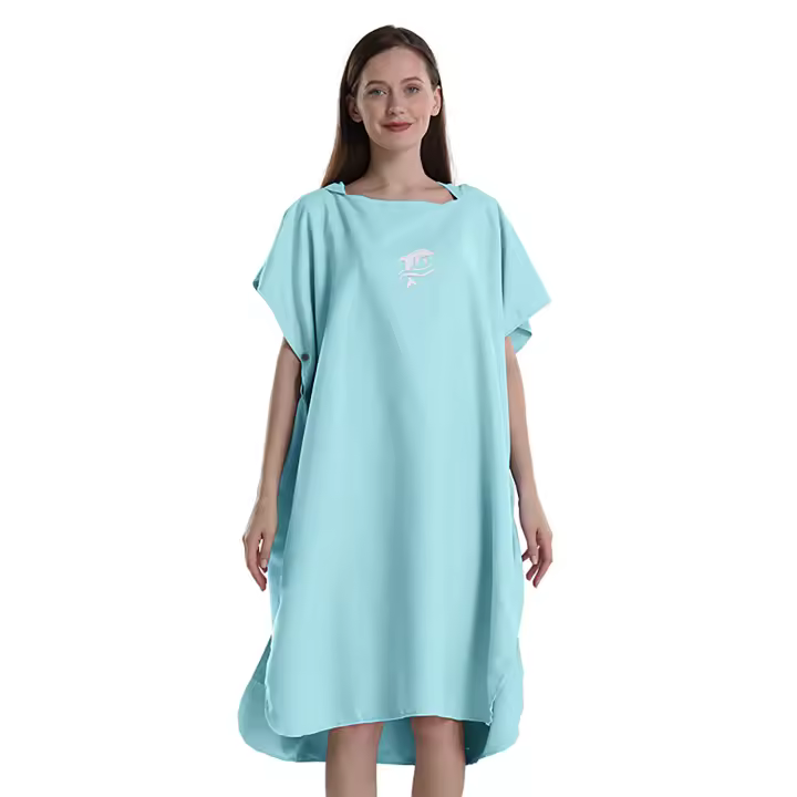 Poncho De Baño Unisex Mutao Para Surf Natación Y Vela Toalla De Microfibra Ropa De Baño Para Playa Y Piscina Secado Rápido - 1