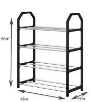 Rack De Zapatos Moderno Y Espacioso De 4 Capas Organizador De Espacio Para Sala De Estar Material PP No Requiere Assembly - details 9