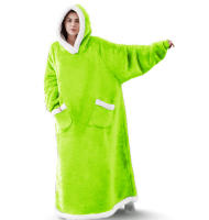 Manta De Flannel Super Larga Con Mangas 120/150cm Sudadera De Invierno Para Hombres Y Mujeres Abrazable De Peluche Gran Tamaño Para Ver Televisión - details 16