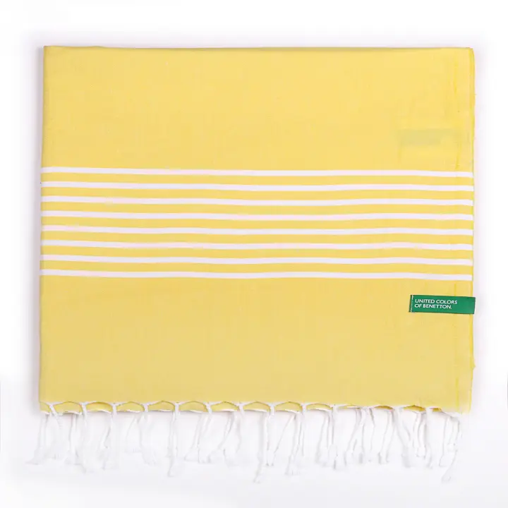 Hamman 80x165cm 170gsm 100%algodon amarillo CASA BENETTON - 1