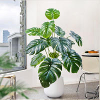 Planta Artificial De Hojas De Monstera Deliciosa Pothos Alocasia 40-103cm Decoración Festiva Para El Hogar Y La Oficina - details 8
