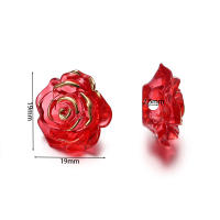 Lote De 10 Piezas De Cuentas En Forma De Flores 19mm Espaciadores Sueltos Para Fabricación De Joyas Pulseras Y Collares Accesorios De Manualidades - details 1