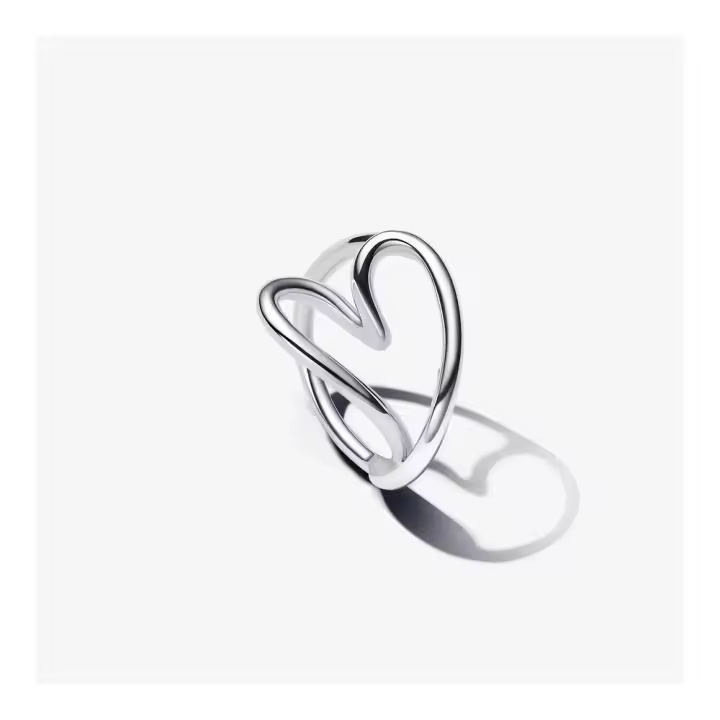193288C00 - Anillo Corazón de Pandora en Plata de Ley con Diseño Orgánico 193288C00 PANDORA   Anillo Pandora original - 1