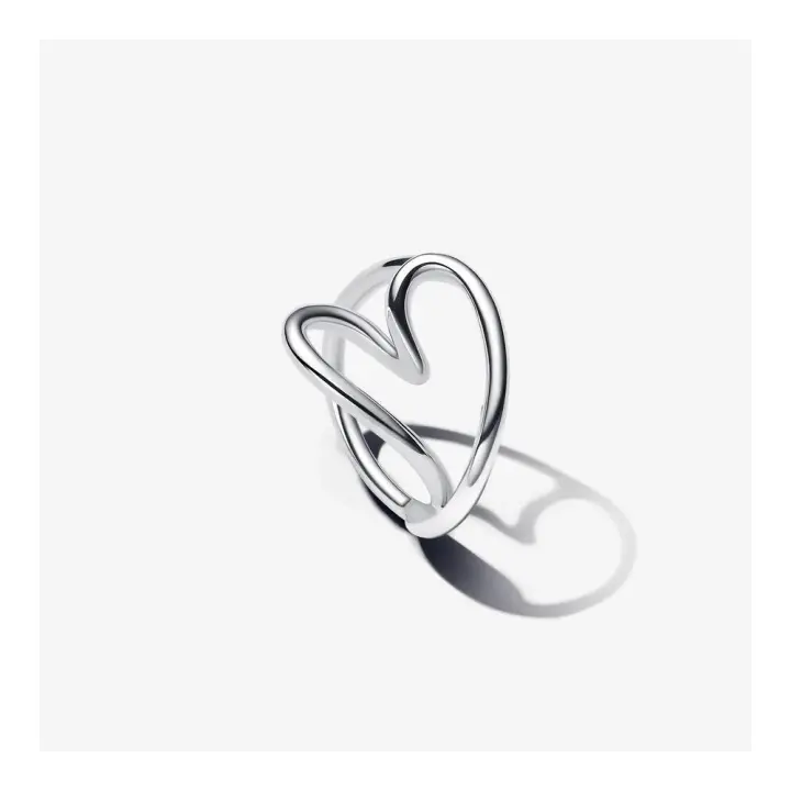 193288C00 - Anillo Corazón de Pandora en Plata de Ley con Diseño Orgánico 193288C00 PANDORA   Anillo Pandora original - 1